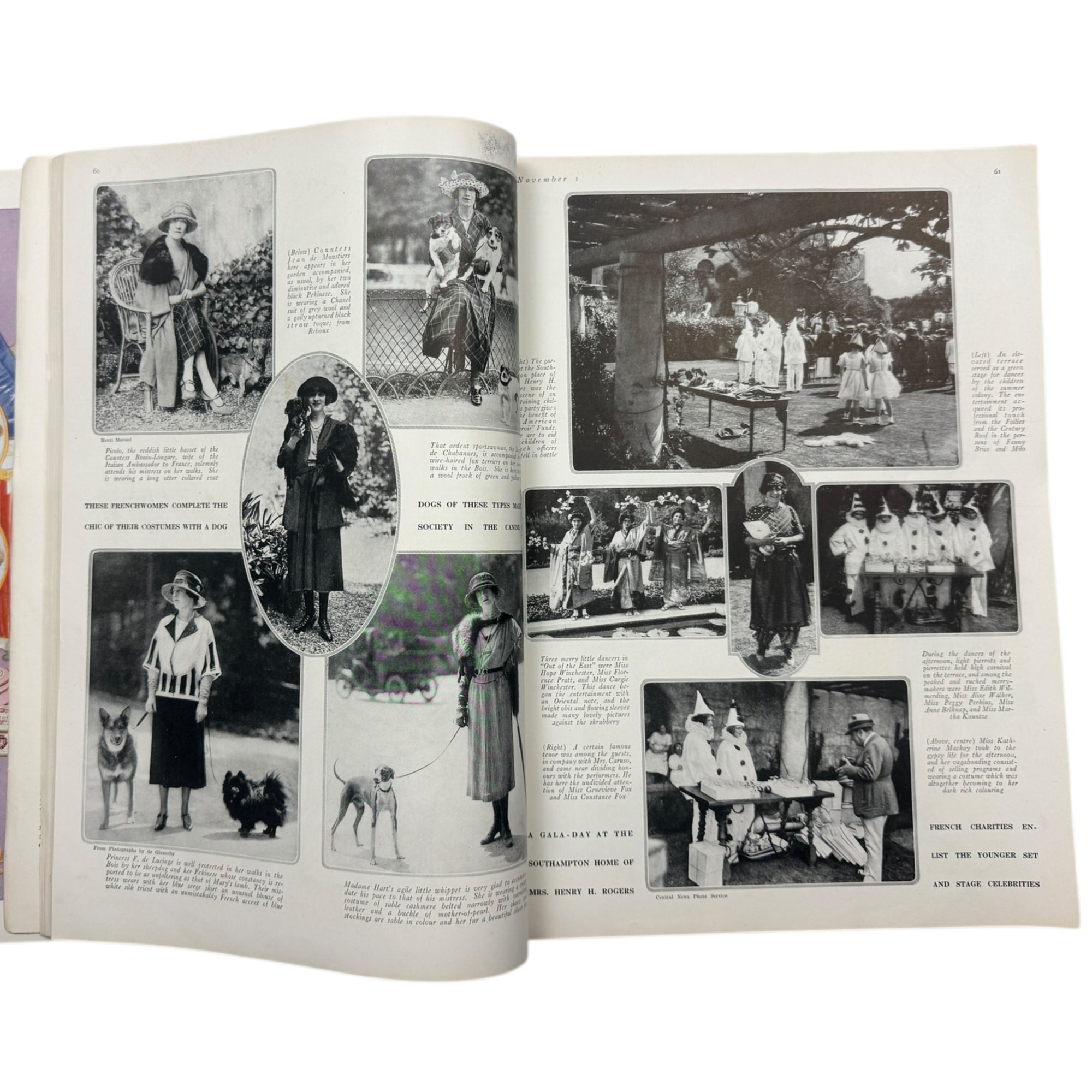 Vintage 1920 Vogue Magazine November 1 Winter Fashions Issue