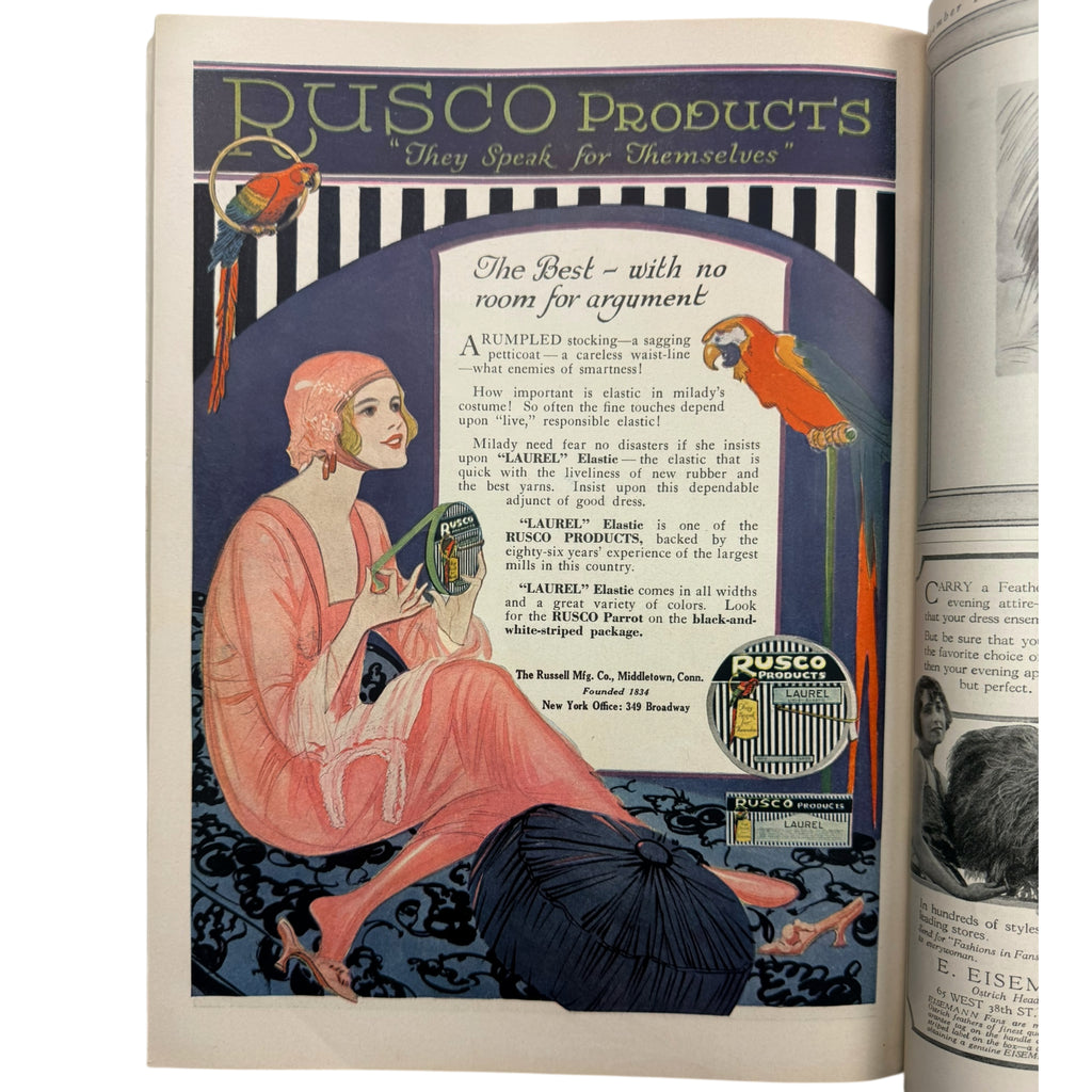 Vintage 1920 Vogue Magazine November 1 Winter Fashions Issue