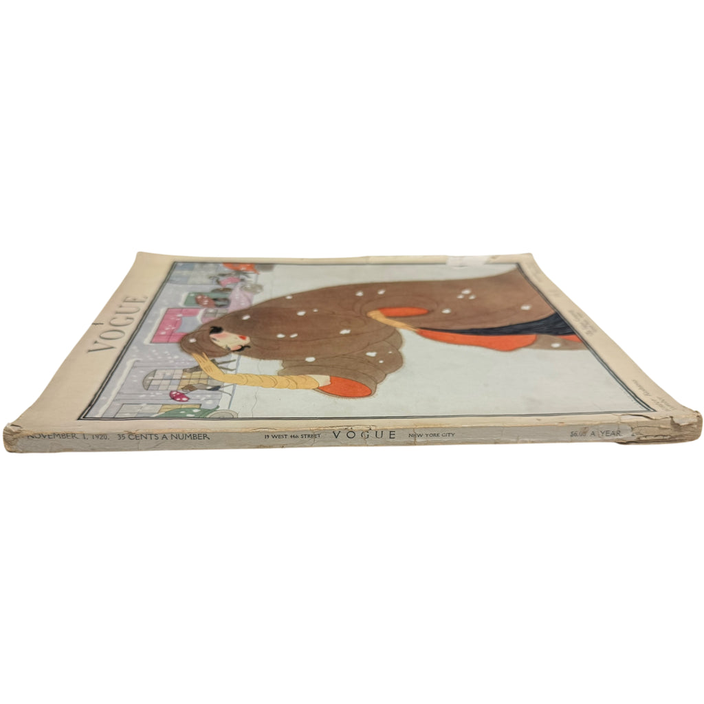 Vintage 1920 Vogue Magazine November 1 Winter Fashions Issue