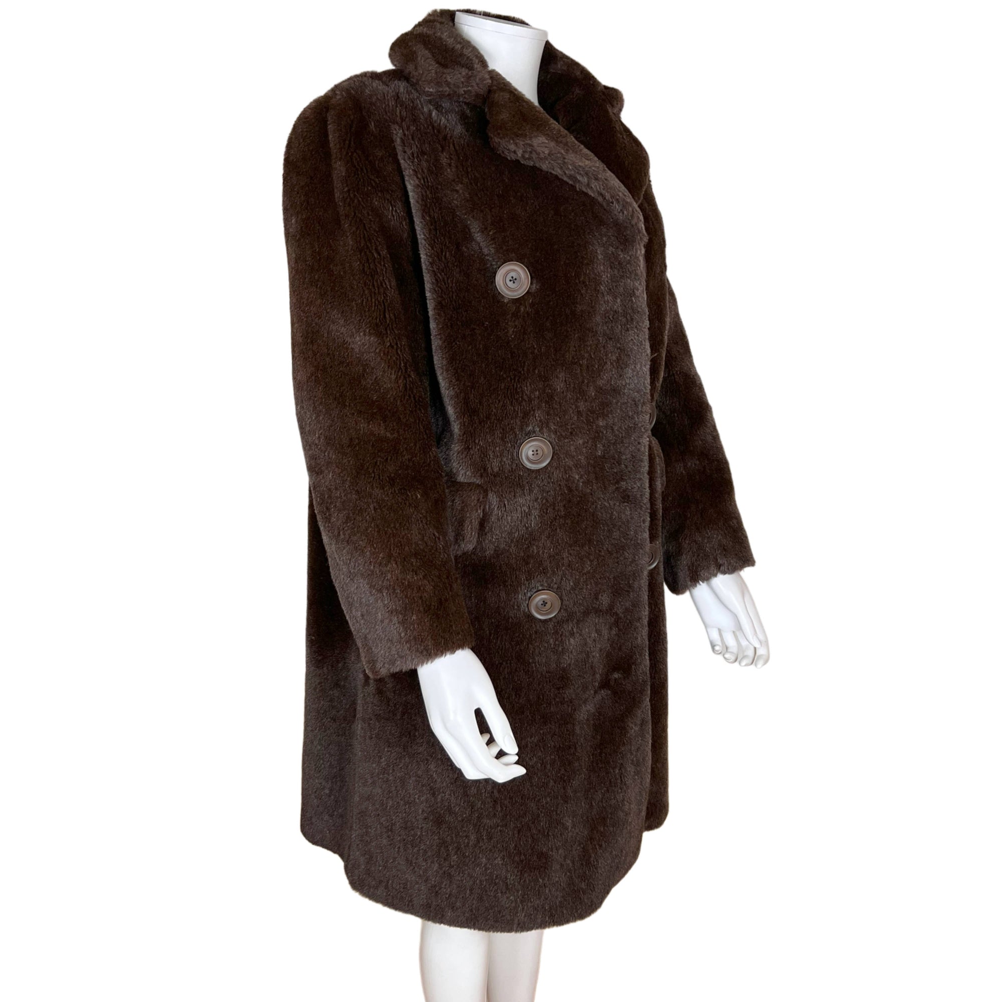 Vintage 20s Alpaca Teddy Bear Coat Motoluxe Ladies Overcoat