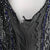 Vintage 1920s Flapper Dress Beaded Silk Chiffon Size M