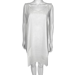 1920s Antique White Cotton Nightgown Nightie Size L XL