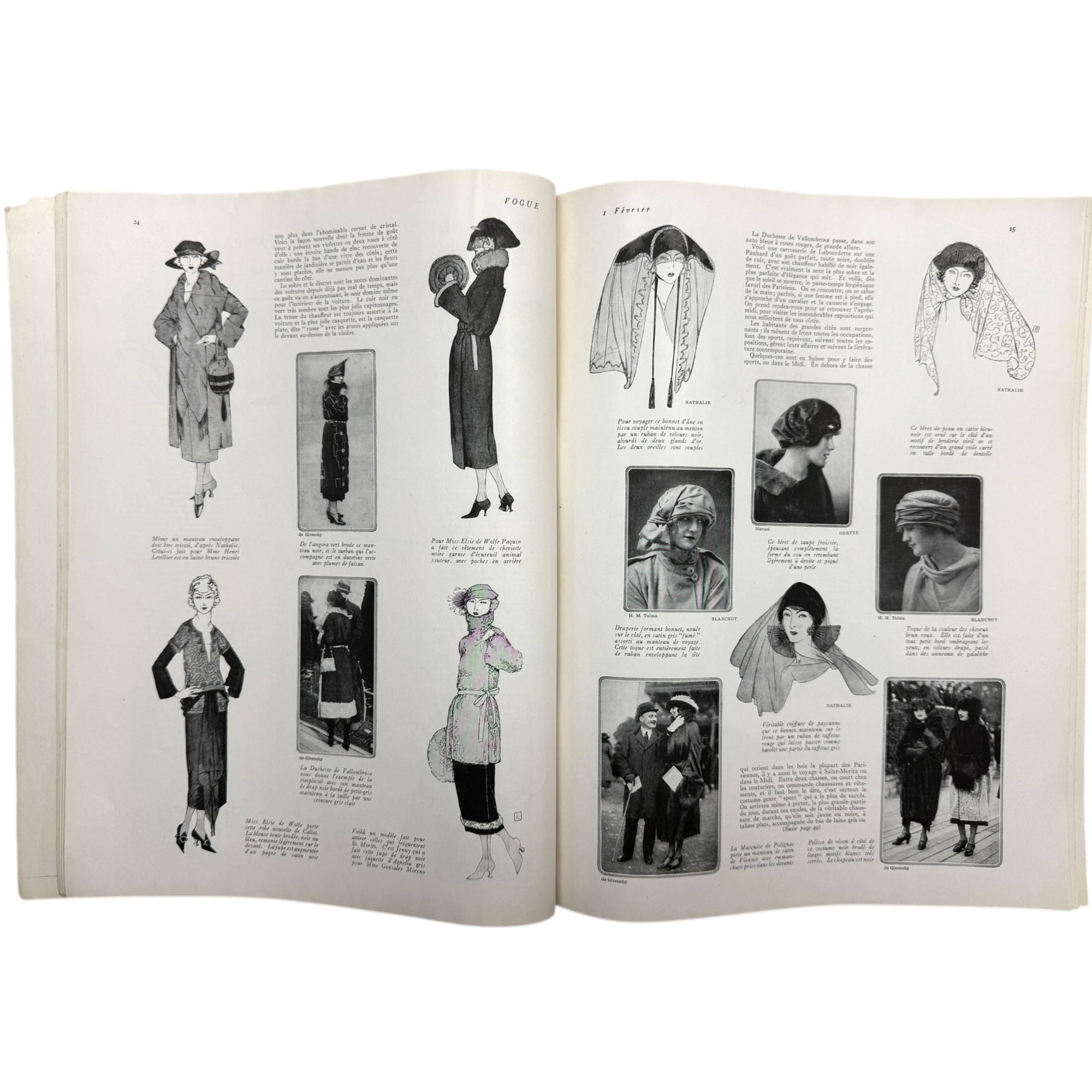 Vintage 1921 Vogue France February Issue Incomplete George W. Plank Cover