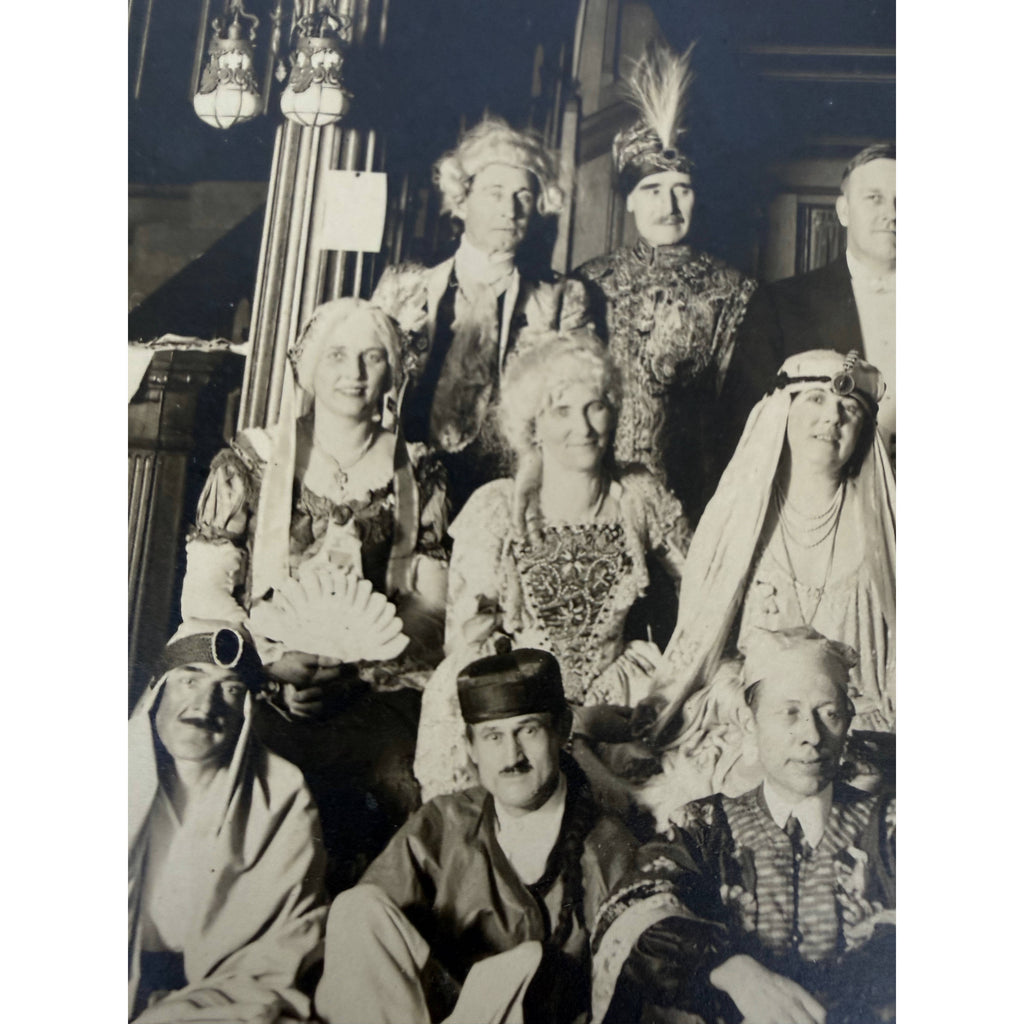 Detail of 1920s fancy dress costumes at Bailey Estate Halloween party