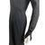 Vintage 1930s Day Dress Black Wool Crepe Size M