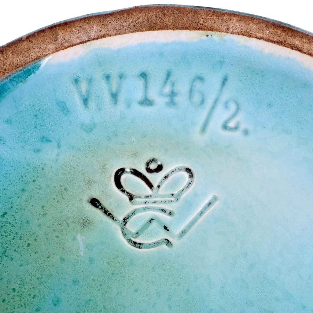 Art Deco 1930s Goebel Pottery Vase Rare Drip Glaze 7” Tall