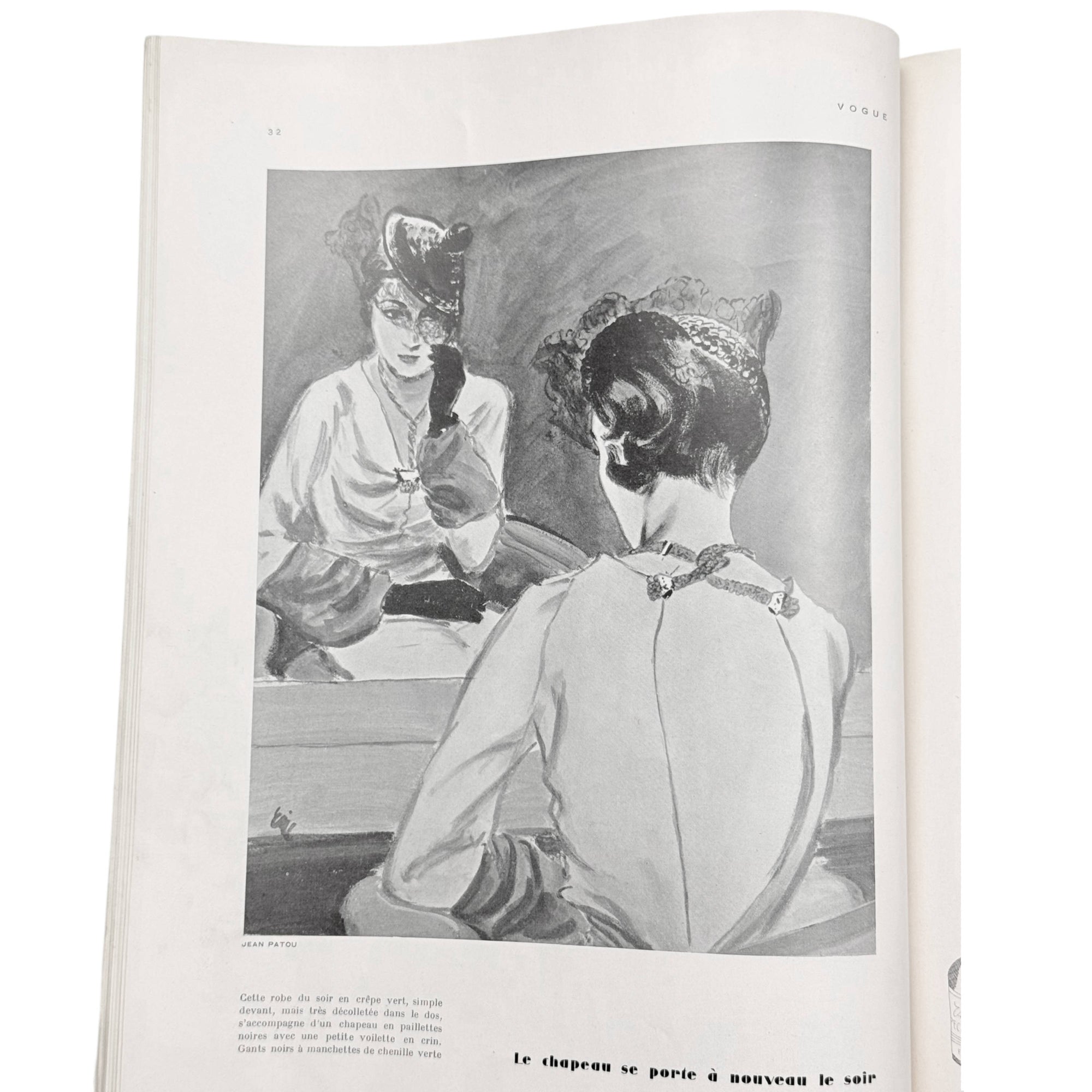 Vintage 1933 Vogue France Magazine March Spring Fashions Issue Eduardo Garcia Benito Cover