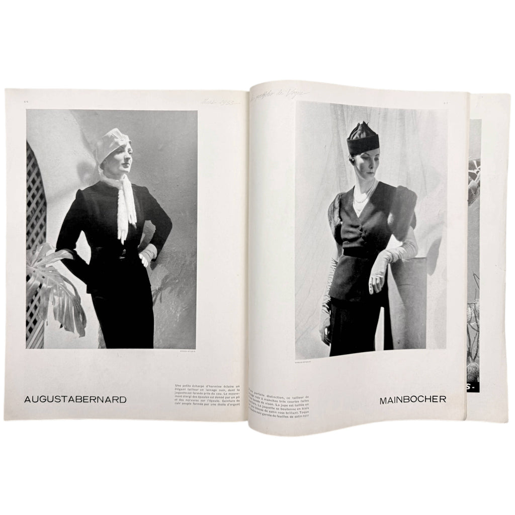 Vintage 1933 Vogue France Magazine March Spring Fashions Issue Eduardo Garcia Benito Cover