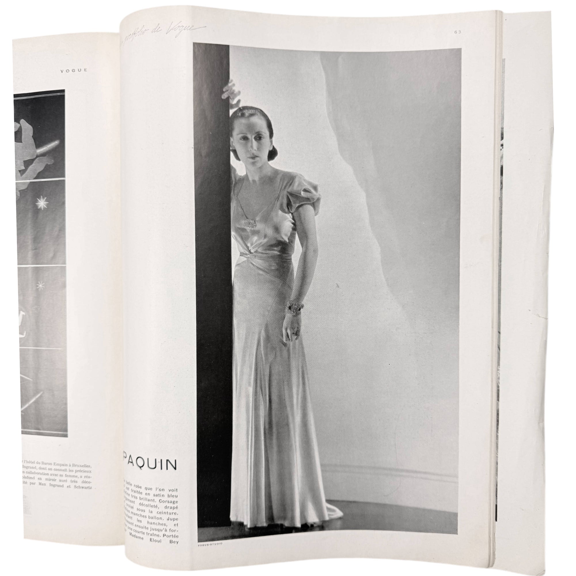 Vintage 1933 Vogue France Magazine March Spring Fashions Issue Eduardo Garcia Benito Cover