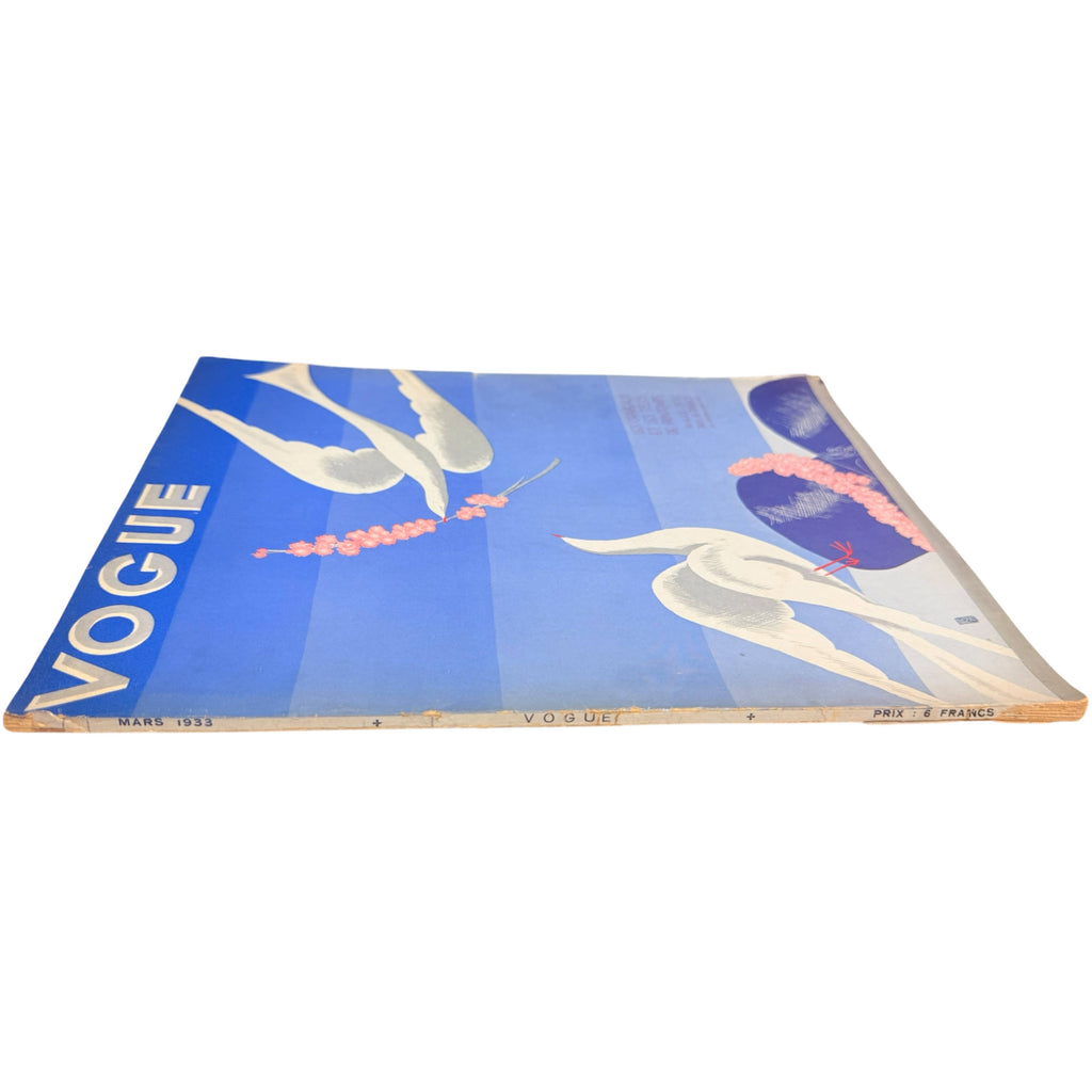 Vintage 1933 Vogue France Magazine March Spring Fashions Issue Eduardo Garcia Benito Cover