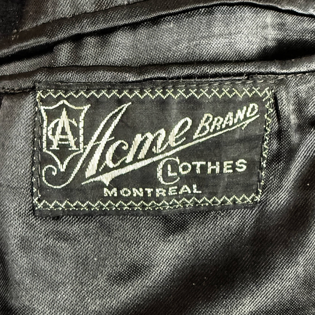 Vintage 1940s Mens Overcoat Mens Wool Coat Acme Montreal M L