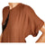 Vintage 1940s Dress Beaded Brown Rayon Crepe Size L