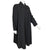 Vintage 1940s Swing Coat Black Wool Ladies Size L