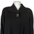 Vintage 1940s Swing Coat Black Wool Ladies Size L