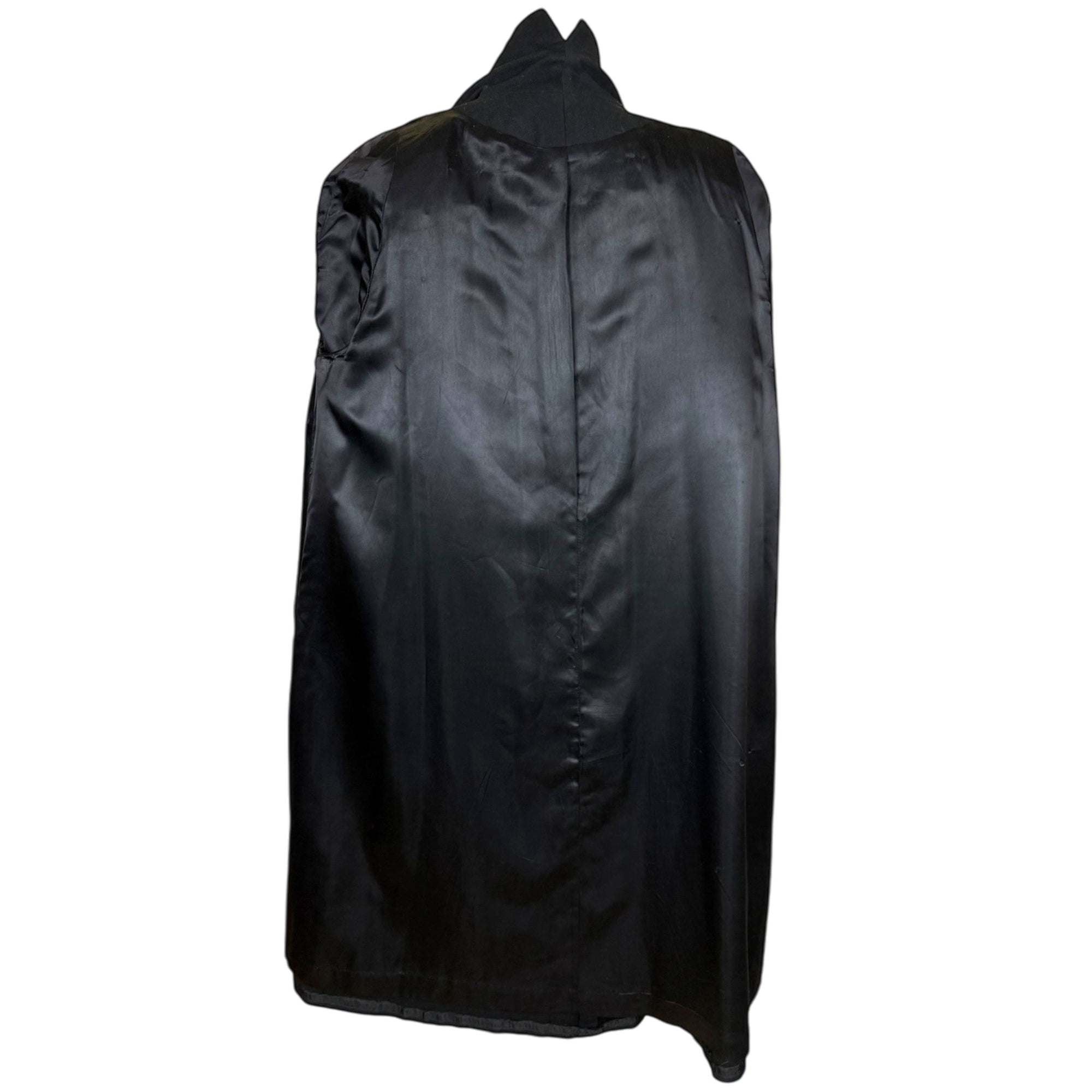Vintage 1940s Swing Coat Black Wool Ladies Size L