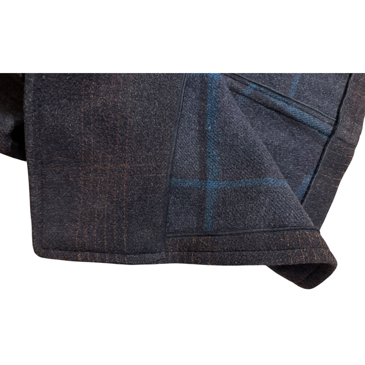photo showing finishing of interior of 1930s car overcoat