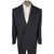 Vintage 1940s Mens Suit Black Wool Custom Tailored France M