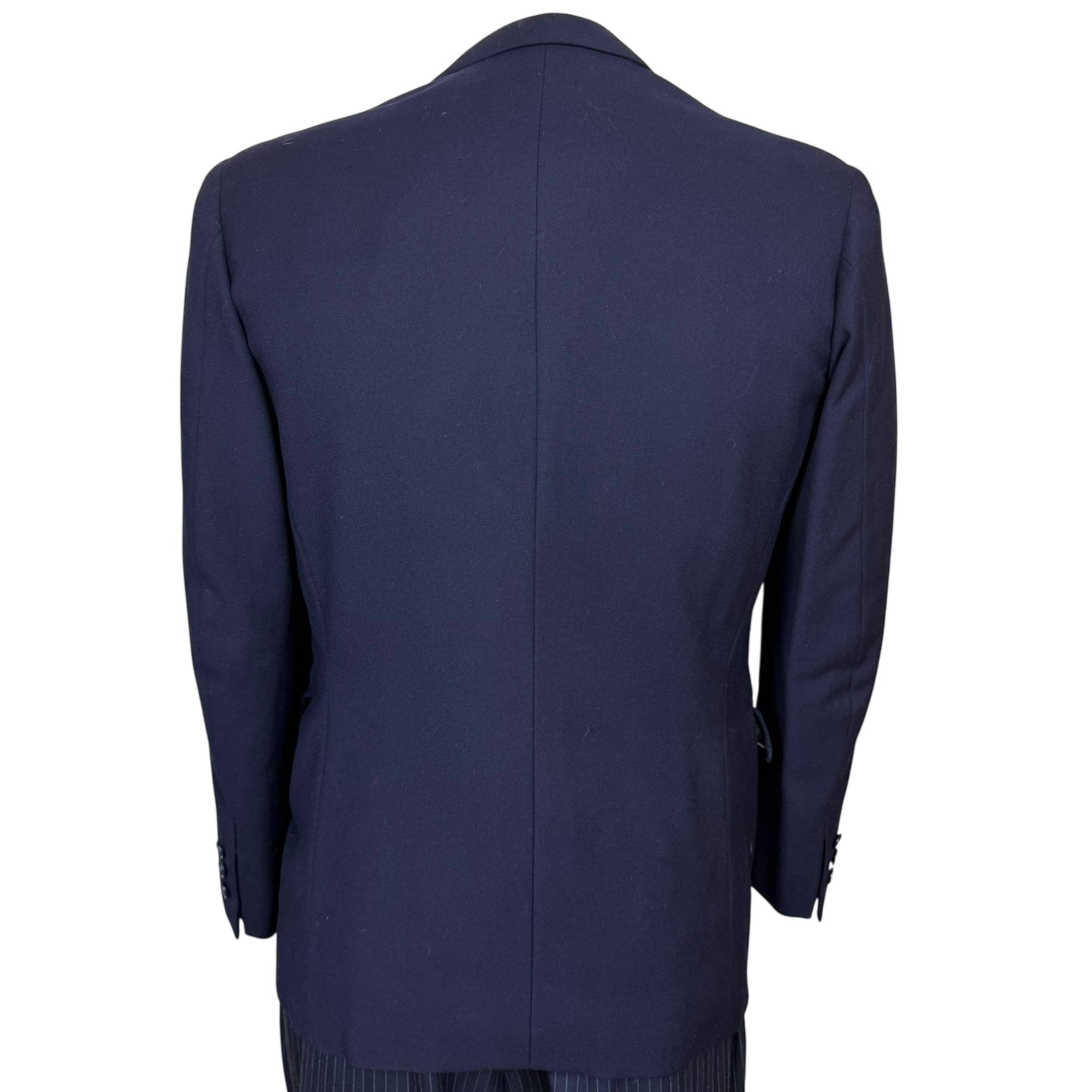back view of vintage 1940s wool blazer