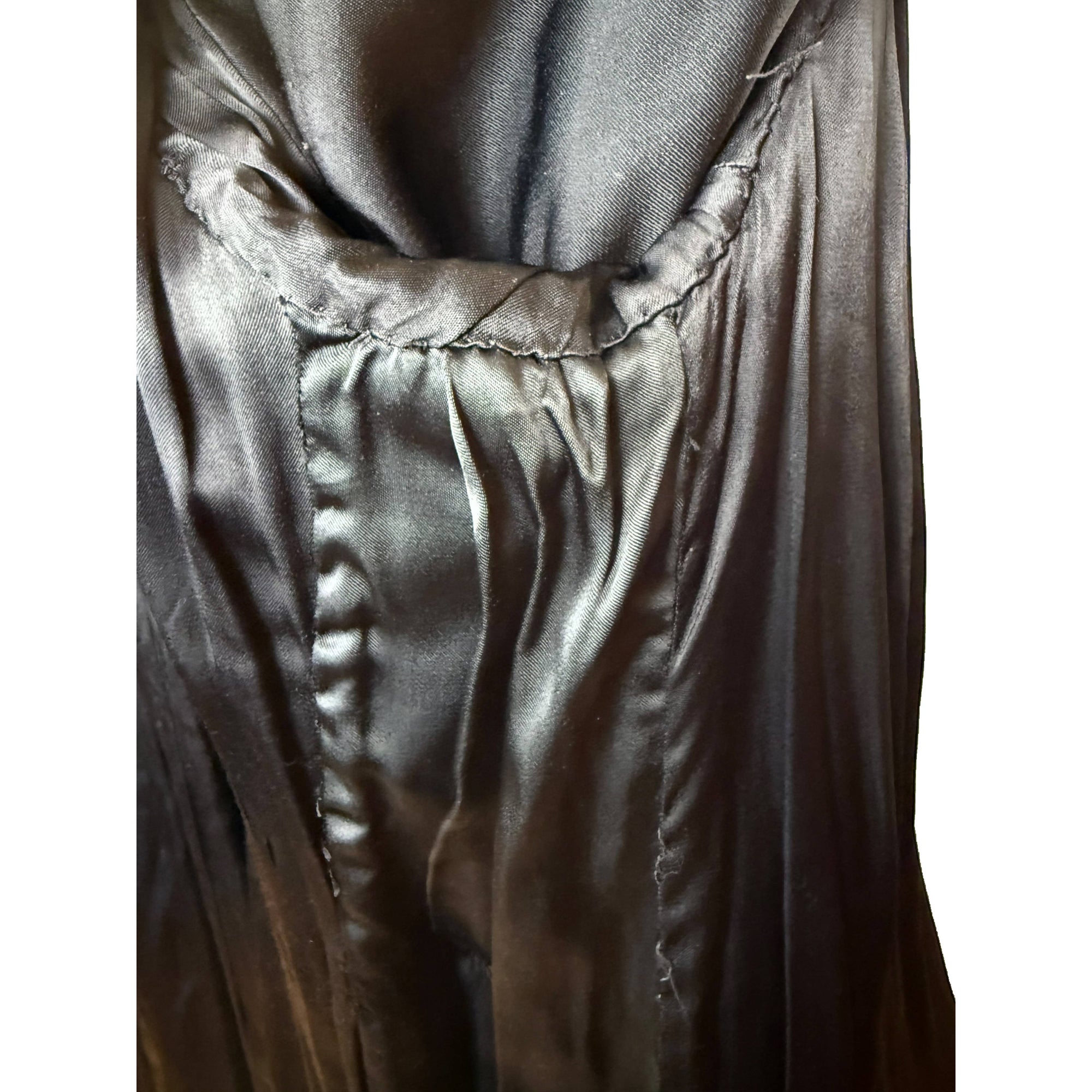 Vintage 1940s Coat Black Wool Princess Style Women’s Size L