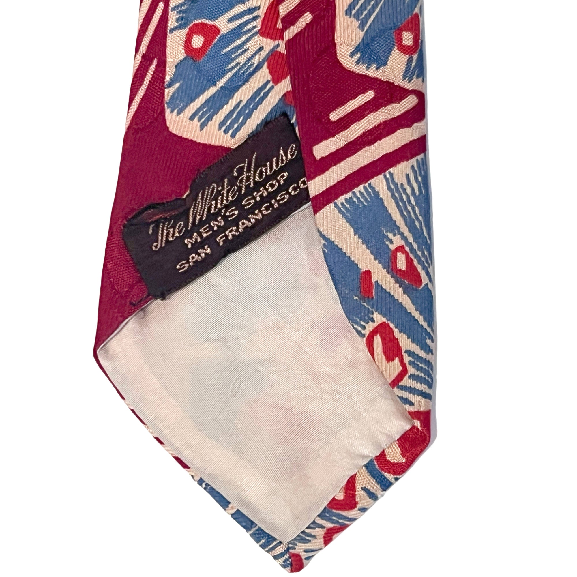 Atomic Era 1940s Mens Tie The White House San Francisco