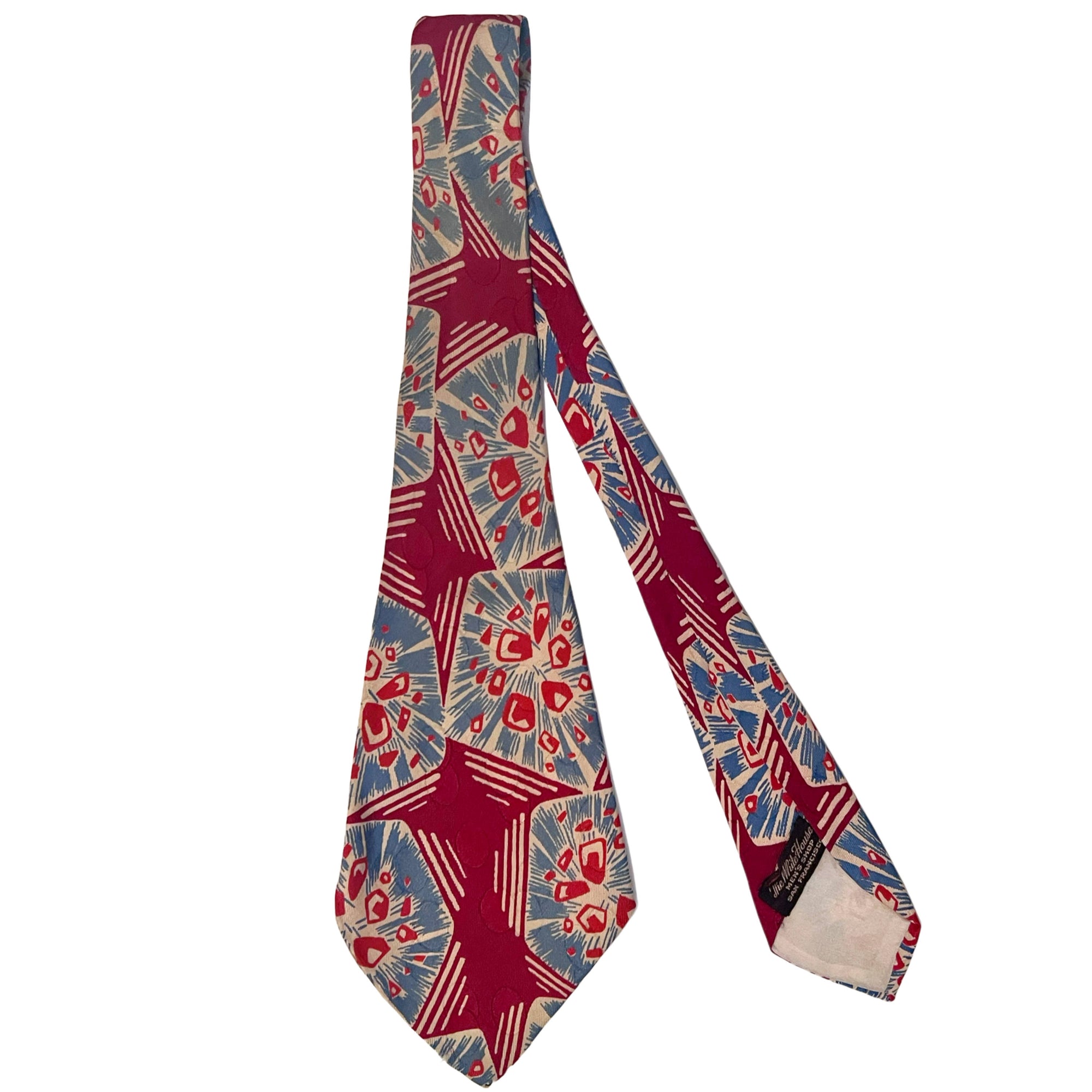 Atomic Era 1940s Mens Tie The White House San Francisco