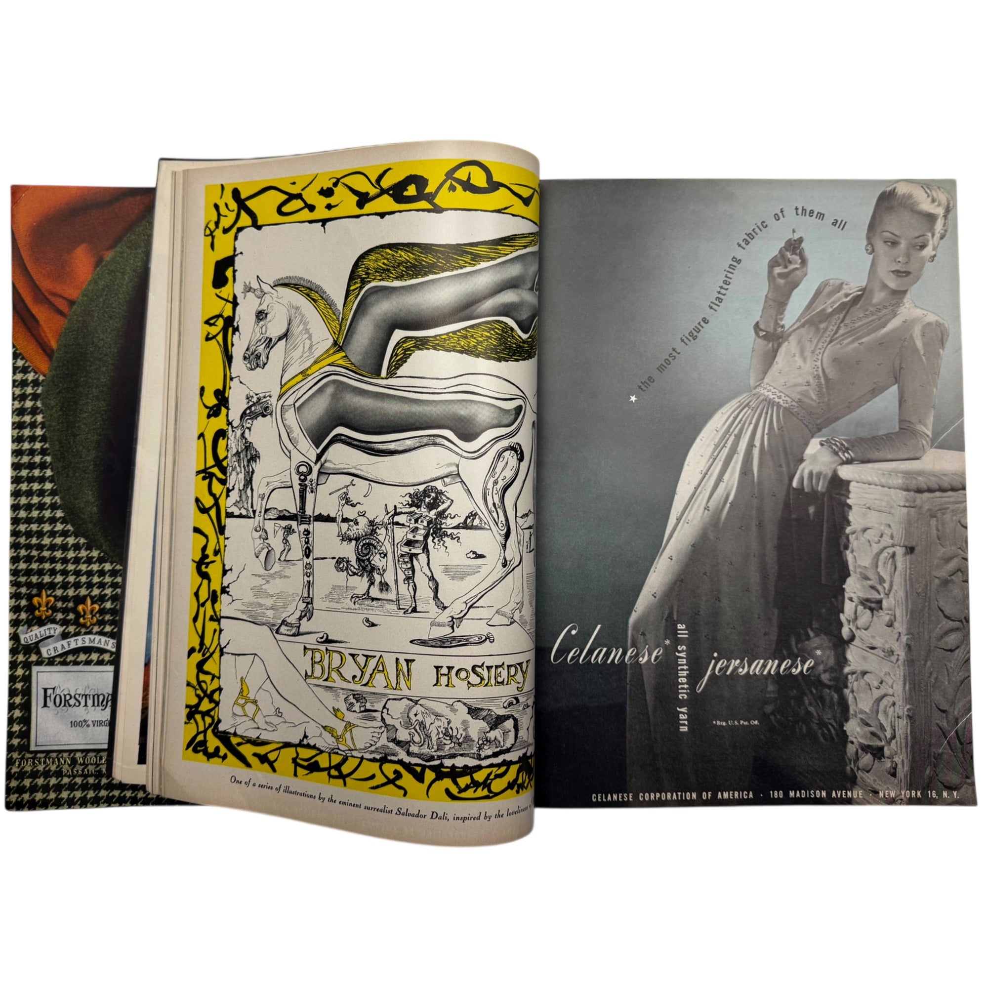 WWII Vintage Vogue Magazine October 15 1944 Issue Paris Haute Couture, Picasso in Paris, Hattie Carnegie