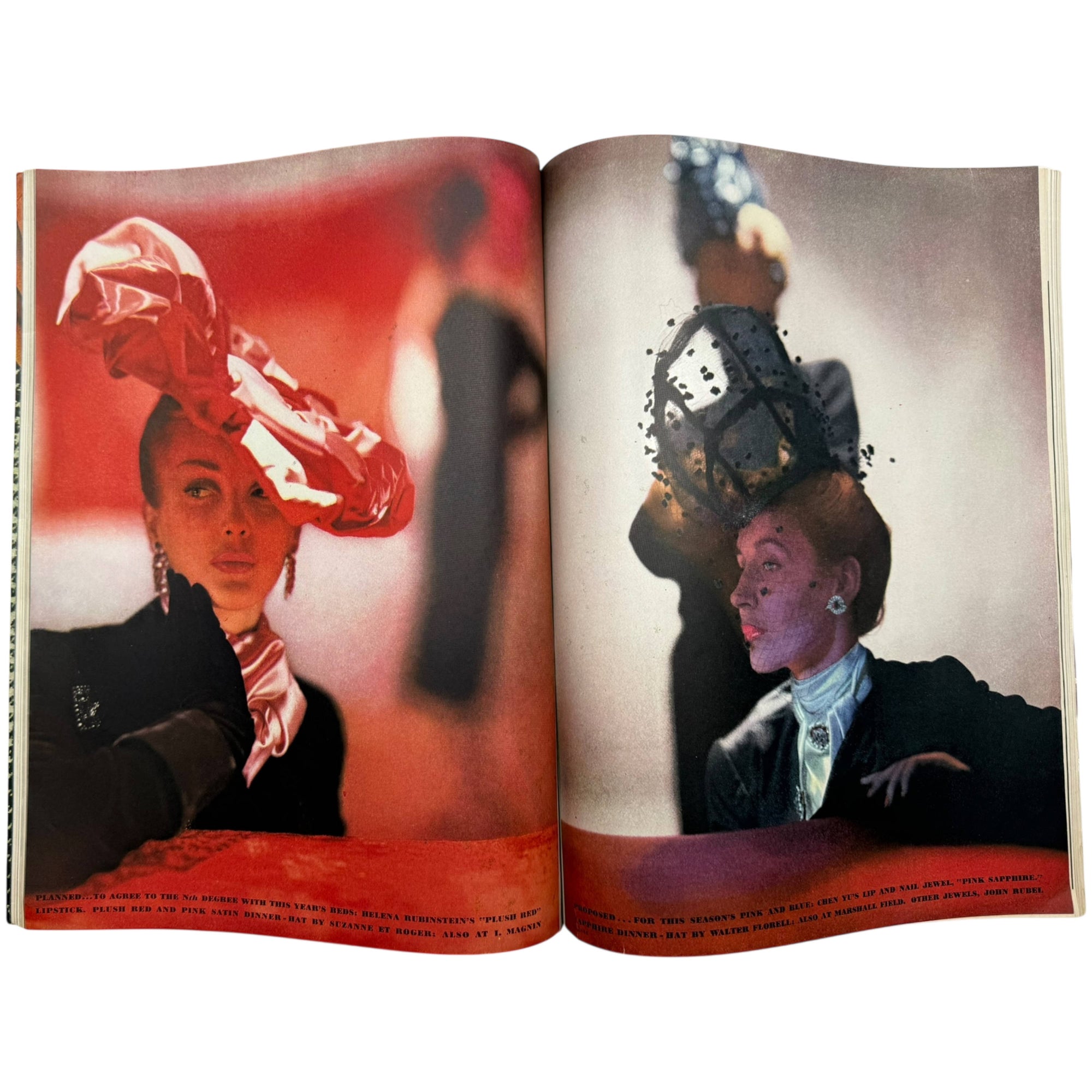 WWII Vintage Vogue Magazine October 15 1944 Issue Paris Haute Couture, Picasso in Paris, Hattie Carnegie