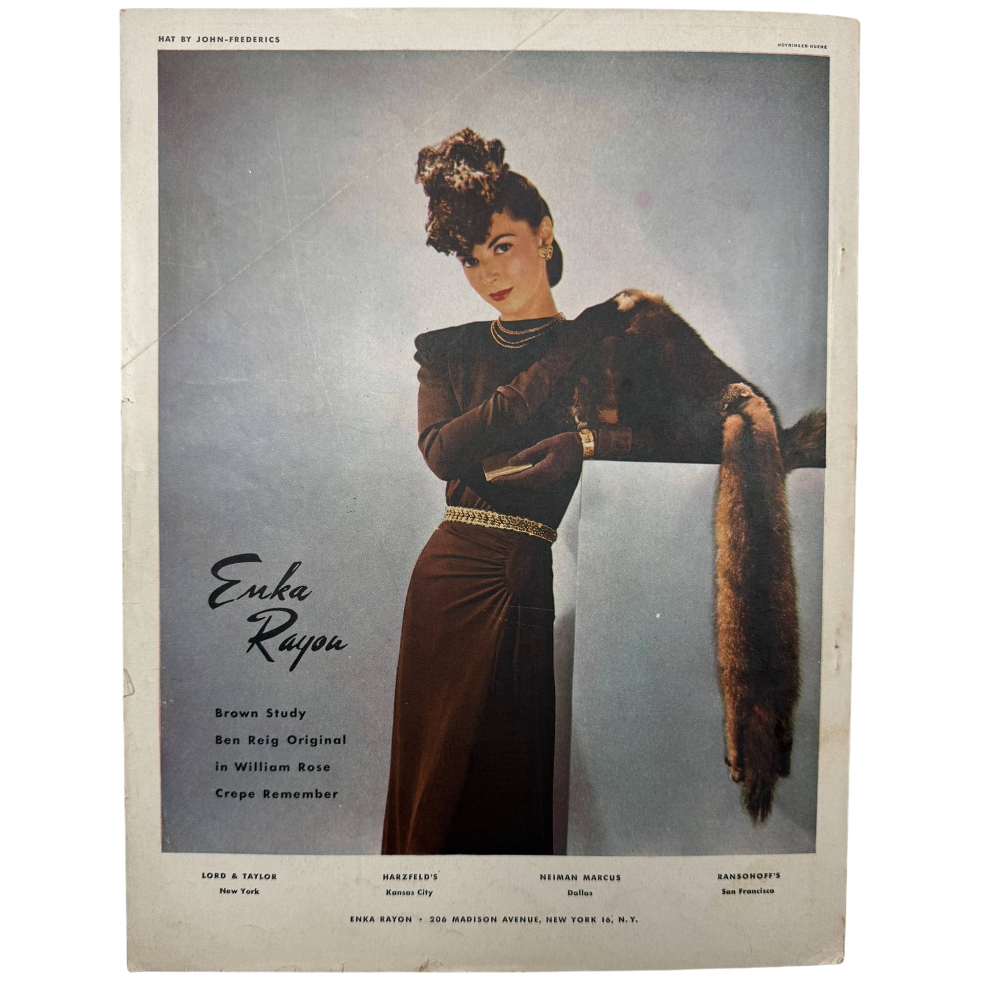 WWII Vintage Vogue Magazine October 15 1944 Issue Paris Haute Couture, Picasso in Paris, Hattie Carnegie