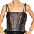 Vintage 1950s Dress Black Silk Eyelet Organza Size M