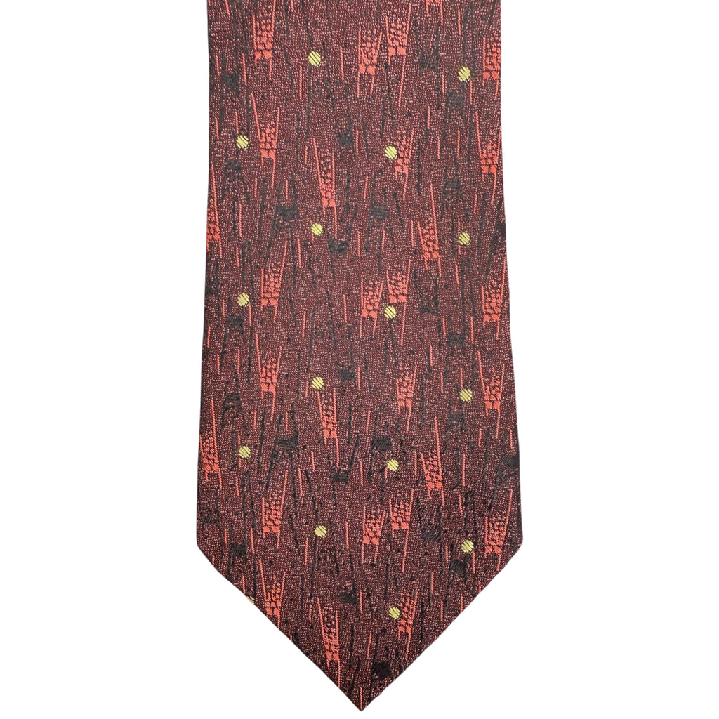 Vintage 1950s Tie Abstract Pattern Necktie Atomic Era
