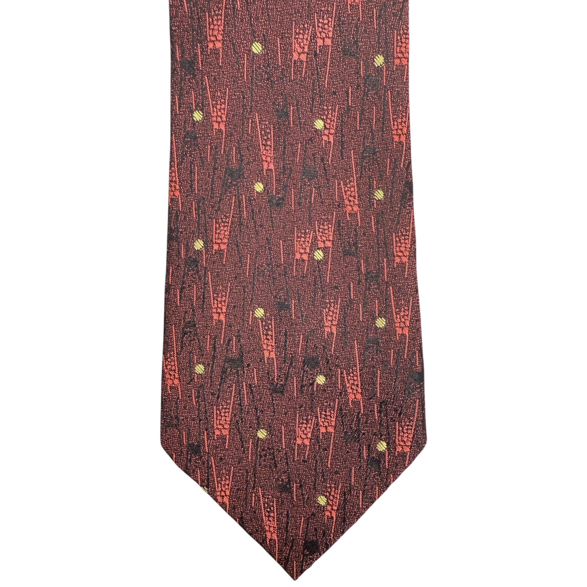 Vintage 1950s Tie Abstract Pattern Necktie Atomic Era