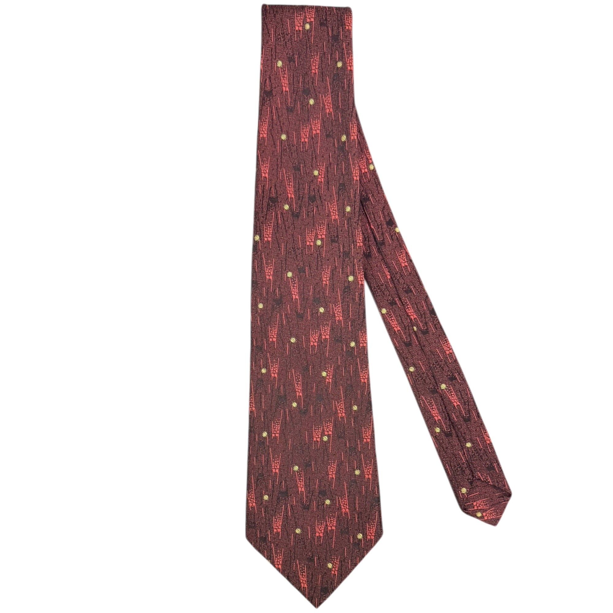 Vintage 1950s Tie Abstract Pattern Necktie Atomic Era