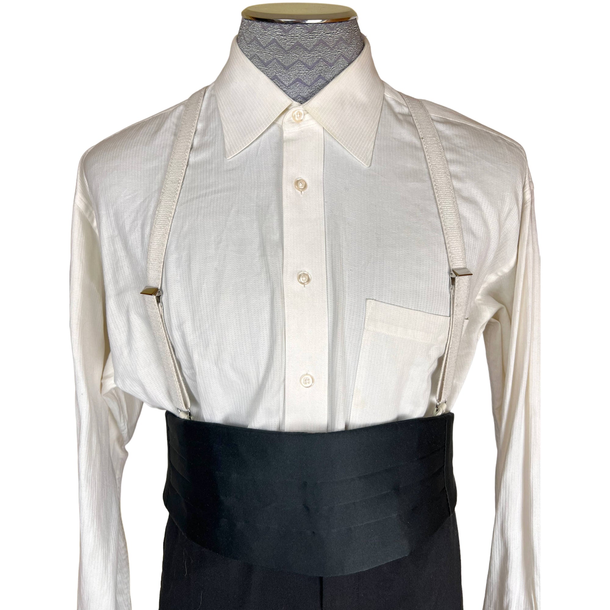 Vintage 1960s Tuxedo Suit Satin Trim Shawl Lapels Sz M