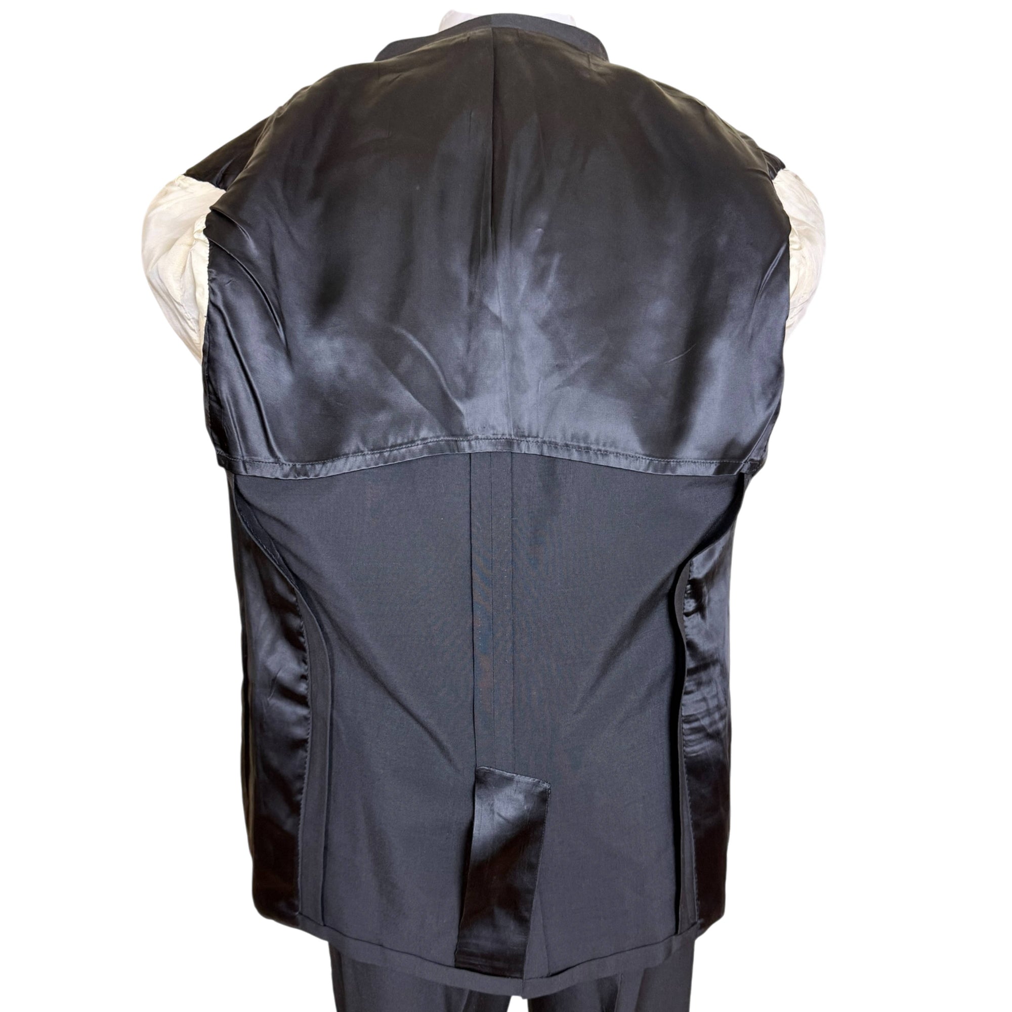 interior half lining on vintage tux jacket