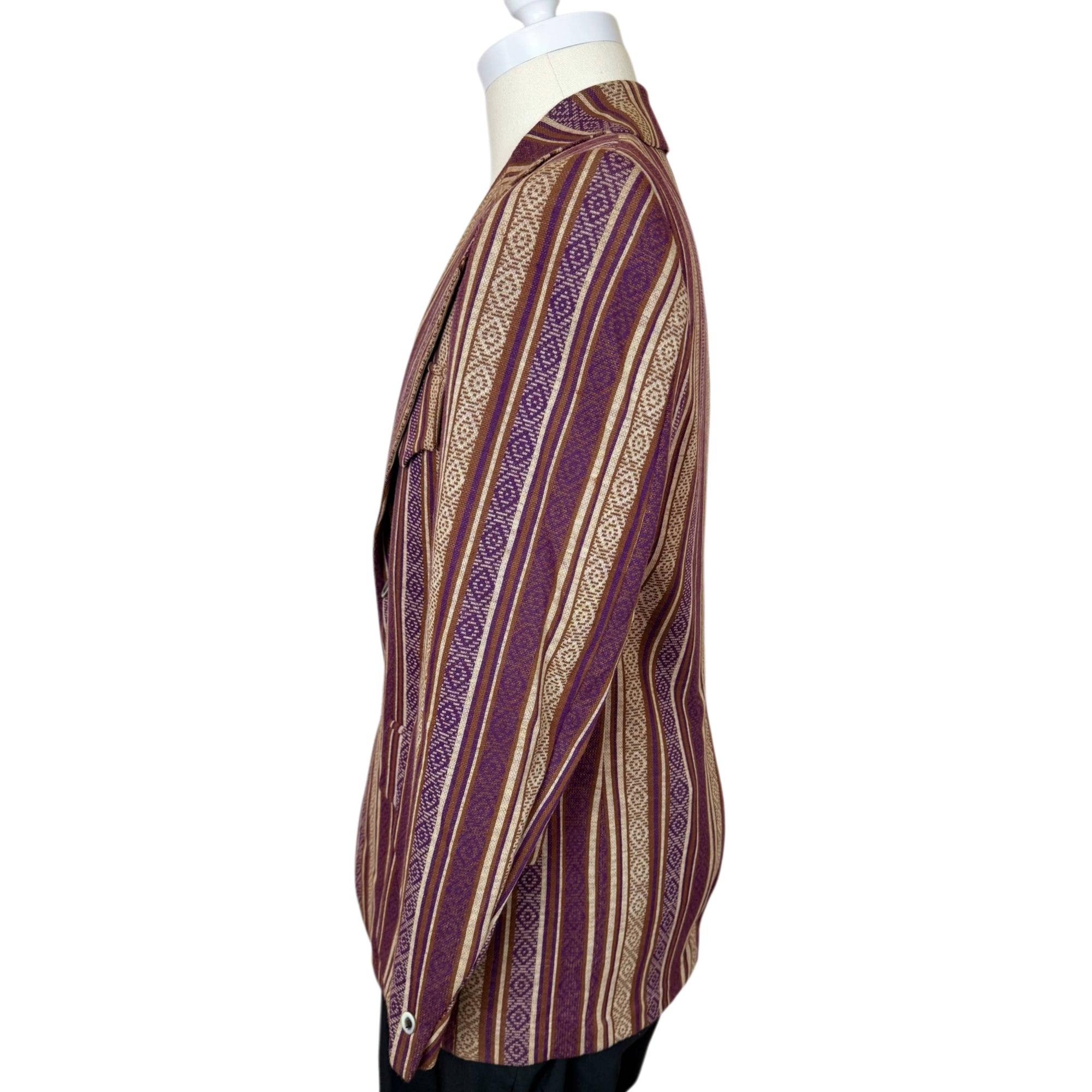 Vintage 1970s Sports Jacket Mens Mod Dandy Fashion Size S