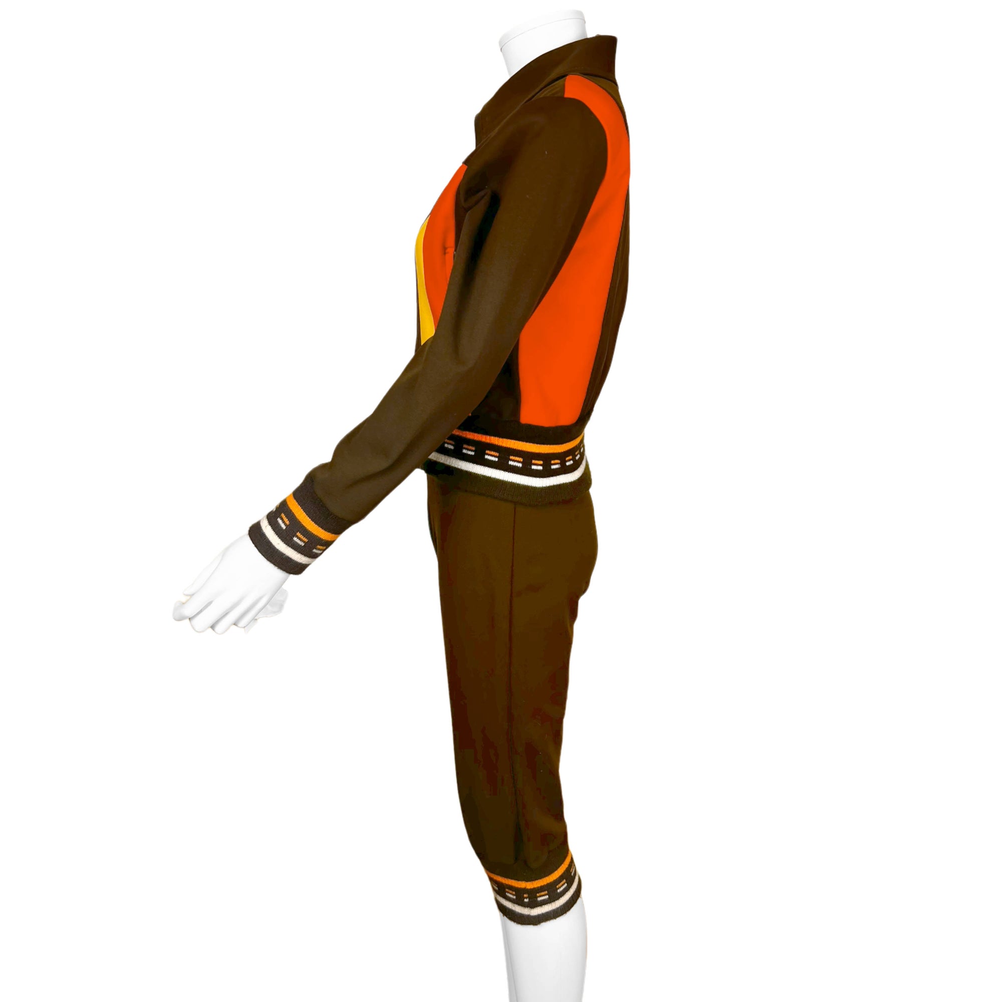 Vintage 1970s Ski Suit Jacket w Body Suit Ladies Size S