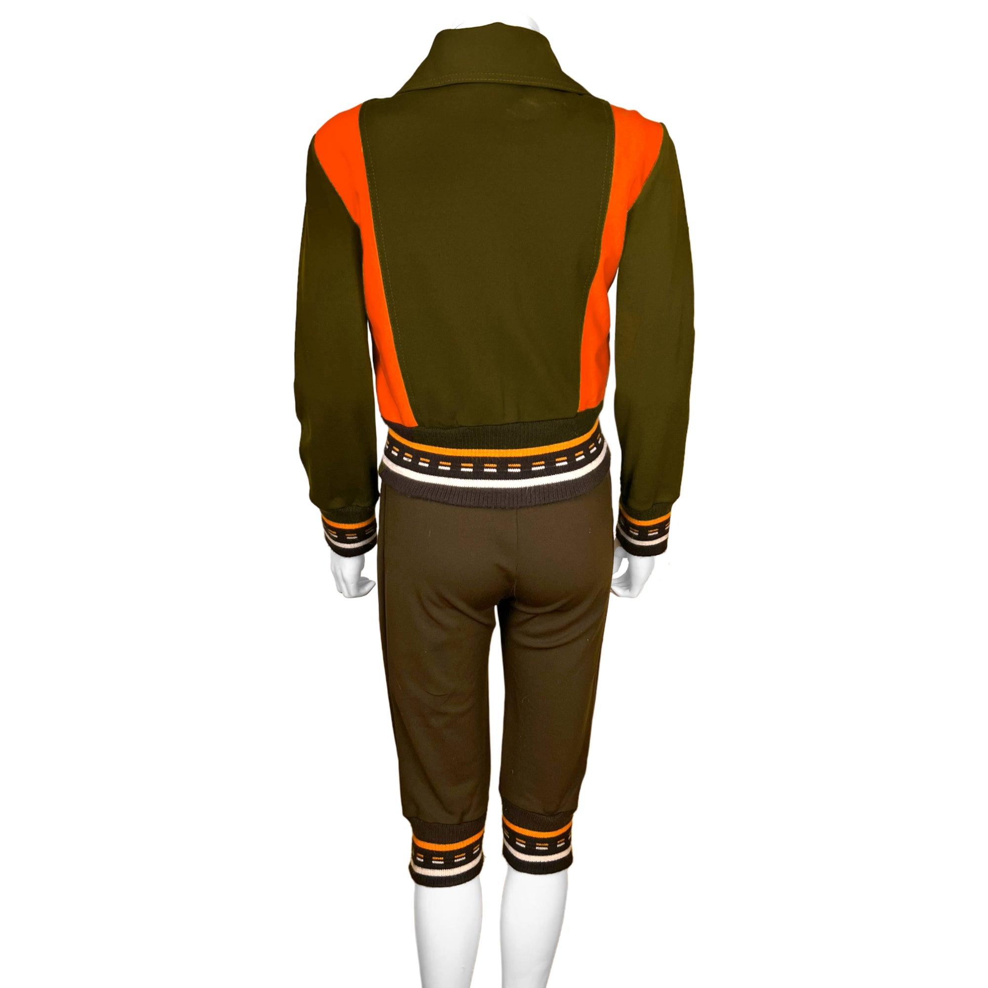 Vintage 1970s Ski Suit Jacket w Body Suit Ladies Size S