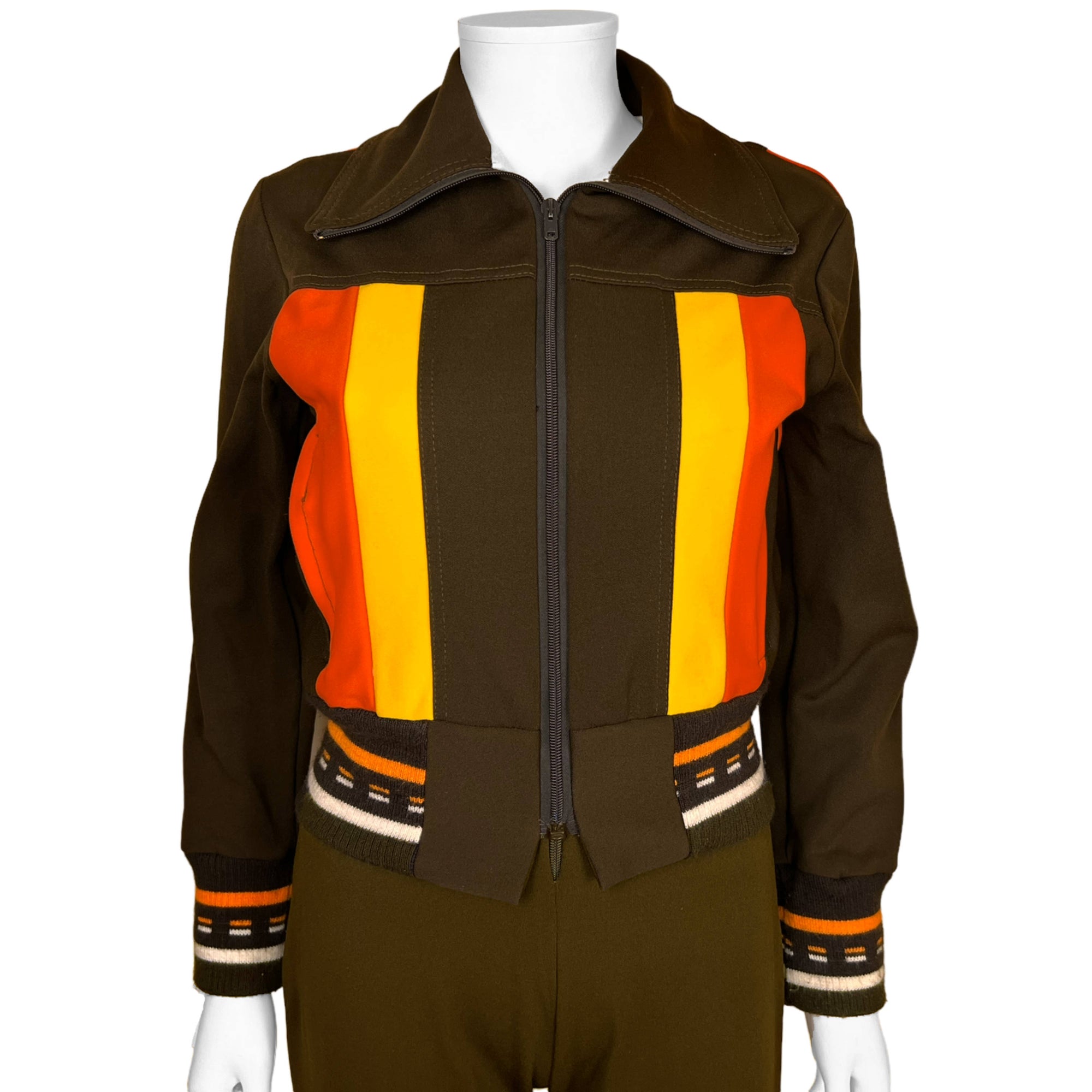 Vintage 1970s Ski Suit Jacket w Body Suit Ladies Size S