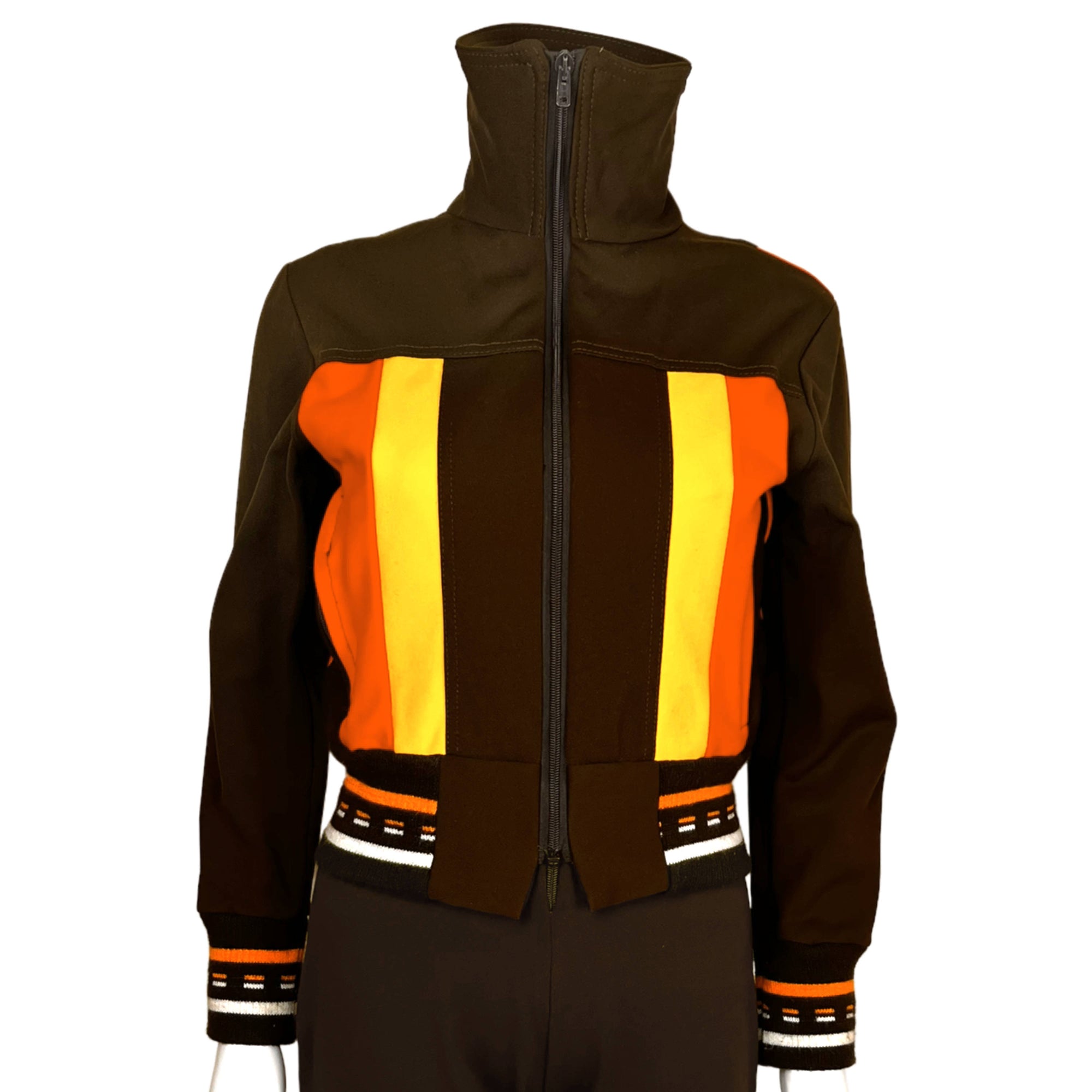 Vintage 1970s Ski Suit Jacket w Body Suit Ladies Size S