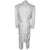1980s White Formal Suit New Wave 3 Piece Tails Tuxedo Jacket
