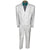 1980s White Formal Suit New Wave 3 Piece Tails Tuxedo Jacket