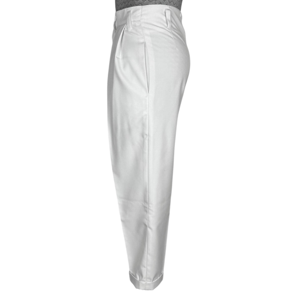 1980s White Formal Suit New Wave 3 Piece Tails Tuxedo Jacket