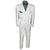 1980s White Formal Suit New Wave 3 Piece Tails Tuxedo Jacket