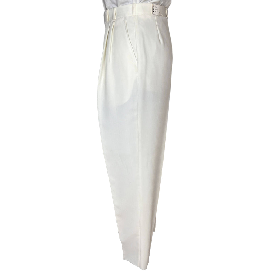 Vintage NWT 1980s White Tuxedo Size 42 Pierre Segal Paris
