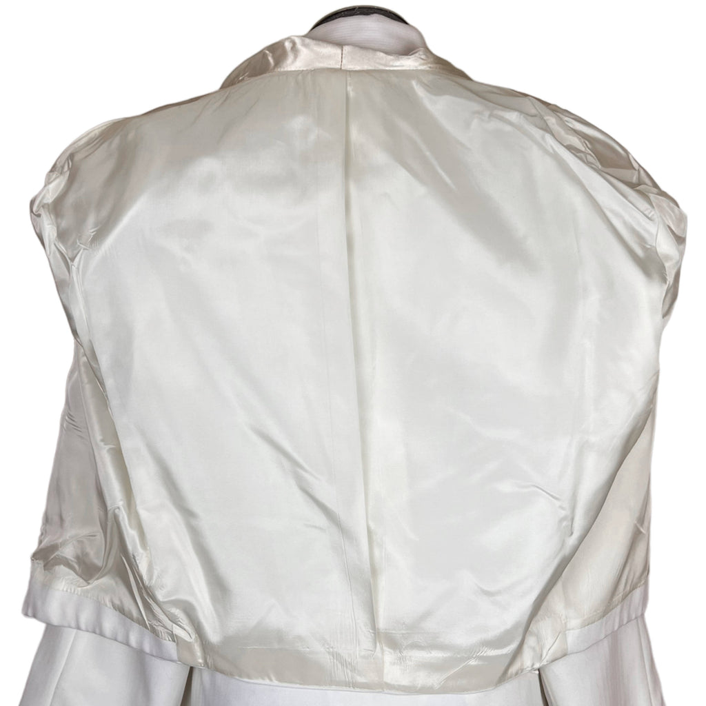 Vintage NWT 1980s White Tuxedo Size 42 Pierre Segal Paris