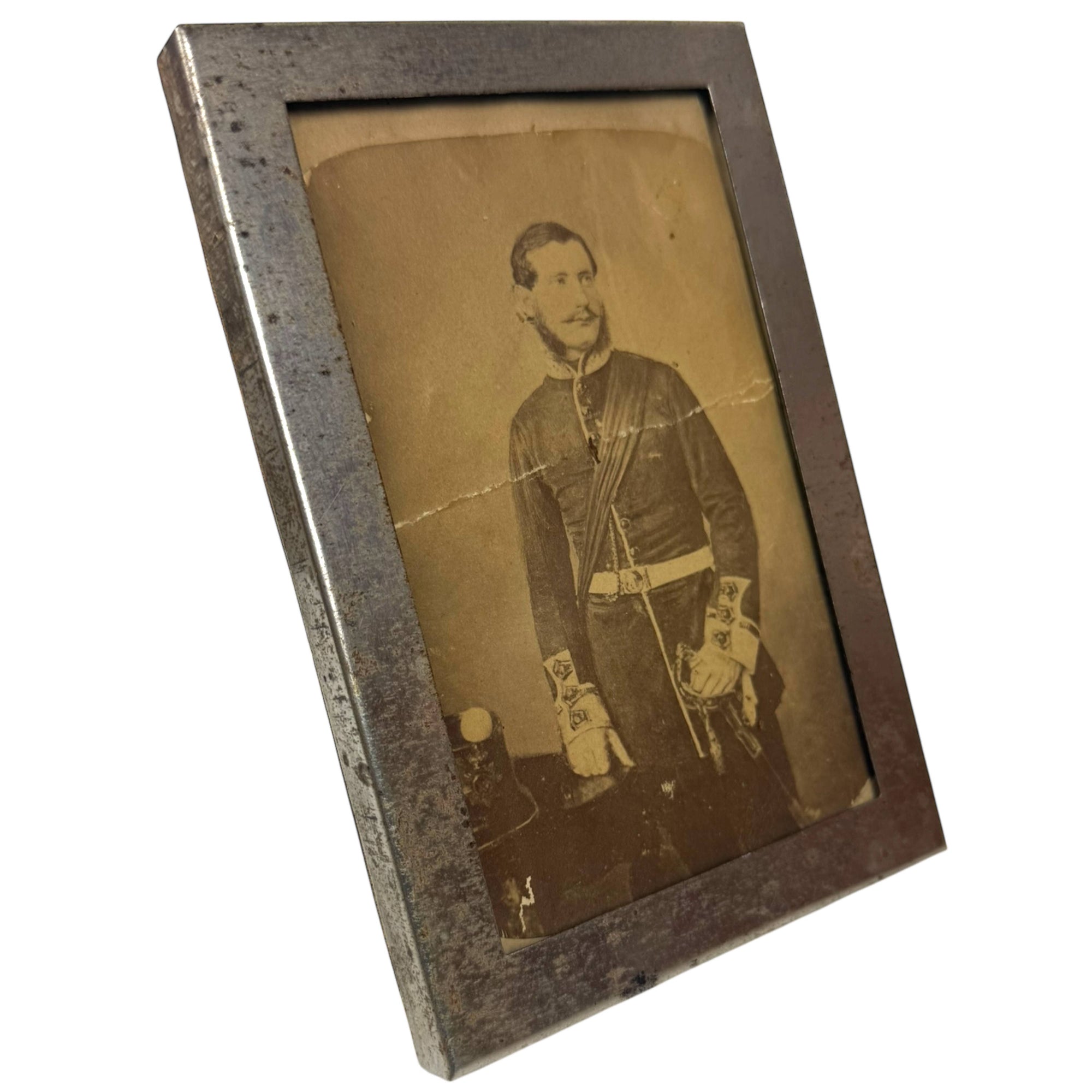 Antique 1850s Crimean War Era British Soldier Portrait Photo Identified