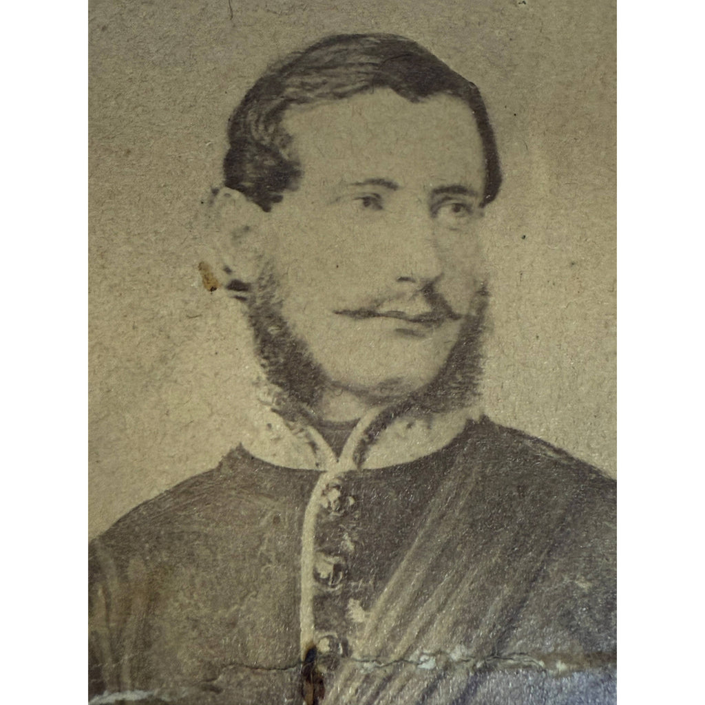 Antique 1850s Crimean War Era British Soldier Portrait Photo Identified