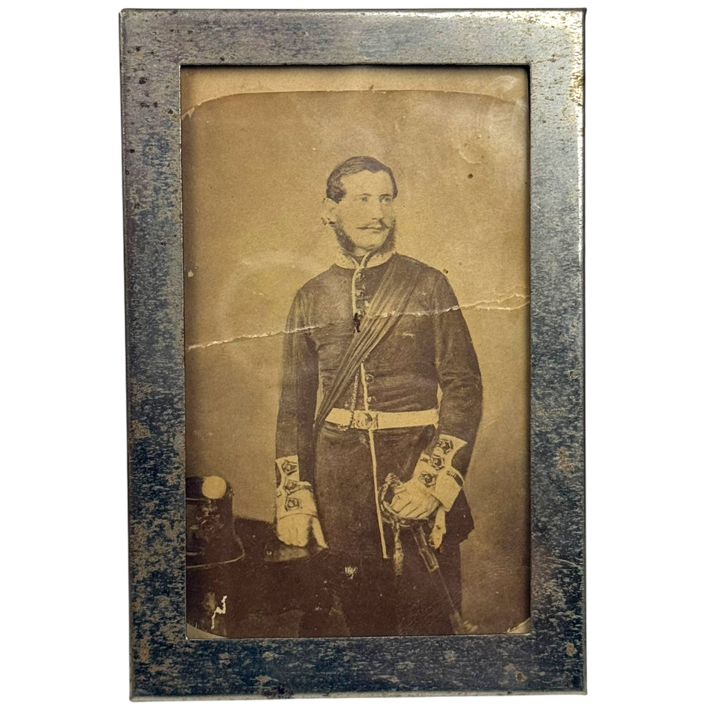 Antique 1850s Crimean War Era British Soldier Portrait Photo Identified