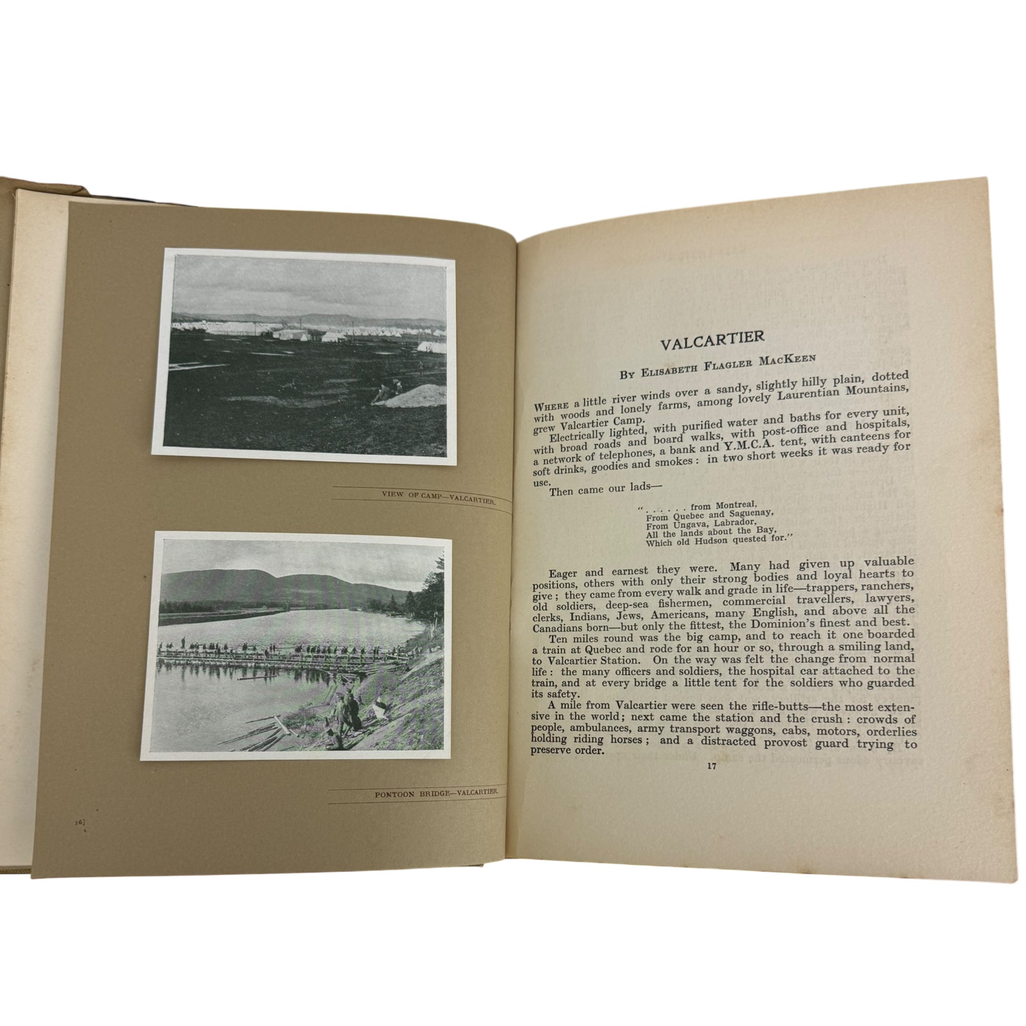 chapter 1 of WWI  Book With The First Contingent 