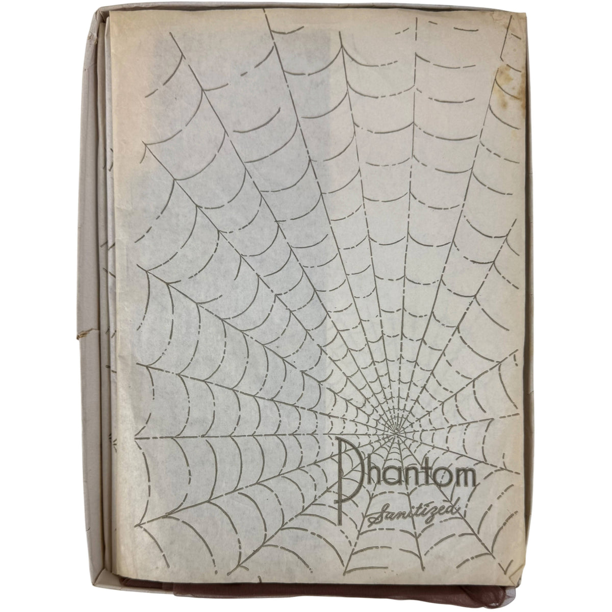 Vintage Phantom stockings spiderweb Sanitized tissue paper